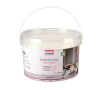 Glorex 6 1600 182 - Copos de jabón para amasar, Color Blanco, 1200 g, espolvoreo de jabón finamente rallado para Hacer su Propio jabón, 100% Vegano