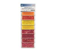 Glorex 6 1630 160 - Rocailles Mix en rojo, hermosa mezcla de perlas en diferentes tonos rojos, 40 g, 8 colores empaquetados individualmente, para diseñar joyas, animales de perlas y otros accesorios.