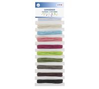 Glorex 6 1630 360 - Juego de gomas elásticas 10 piezas 1 mm 35 m de longitud colores surtidos para manualidades decoración y creatividad