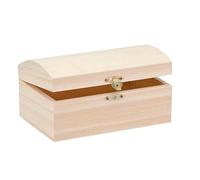 Glorex 6 1682 401-Caja barroca de Madera de Pino tamaño Aprox. 18 x 12 x 9 cm FSC Mix para Pintar Pegar o Decorar con un Hierro de marcar, Wood-Coloured
