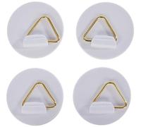 Glorex 6 1716 700 - Soporte para platos de pared (autoadhesivo, aprox. 40 mm, 4 unidades, capacidad de carga de 500 g cada uno)