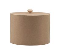 GLOREX 6 2027 046 - Caja Redonda de cartón de Color Natural con Tapa tamaño Aprox. 165 x 12 cm como Caja de Regalo para Guardar Cosas o como joyero