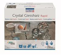GLOREX 6 2101 502 - Resina de moldeo cristalina aprox. 750 g endurecedor adecuado incluido tiempo de endurecimiento 24-36 horas transparente mezclable para joyería para manualidades creativas