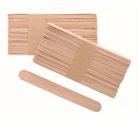Glorex 6 2200 655 - Maderas para Manualidades, de Madera de Abedul sin Pintar, en Forma de palitos de Hielo, Aprox. 15 cm de Largo con Extremos Redondeados, 80 Unidades, versátiles para Manualidades
