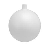 GLOREX 6 2250 030 Jardín Bola, plástico;, Color Blanco, 46 x 41 x 24 cm