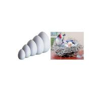 GLOREX 6 2250 120 Deko Huevos, plástico, Color Blanco, 34 x 26 x 11 cm