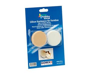 Glorex 6 2407 431 - Silicona para modelar 2 - componentes para la fabricación de moldes 2 x 40 g adecuada para moldear objetos pequeños