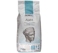 Glorex 6 2608 430-Alabit Blanco Natural Yeso de modelar 5000 g, Plastic, White, 5 kg