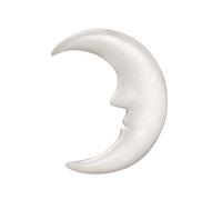GLOREX 6 3803 755 poliestireno Luna, Color Blanco, 9, 5 x 7, 5 cm