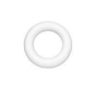 GLOREX 6 3803 827 K poliestireno Ring, poliestireno, Color Blanco, 17 x 17 x 3 cm