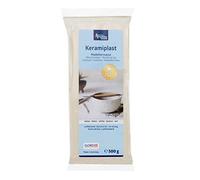 Glorex 6 8070 101 Plast de cerámica, Arcilla, Blanco, 500 g