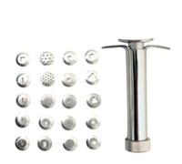 Glorex 6 8076 50 - Jeringa de modelado (metal) con 19 discos estampados