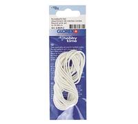 Glorex 6 8620-Mecha para Vela (2 Unidades, tamaño, 3 m), Blanco, Taille 03