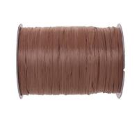 Glorex 6 9400 613 - Rafia rafia, 100 m de rafia mate en rollo, marrón claro - para manualidades, decoración o para arreglos florales, ramos y otros trabajos de floristería