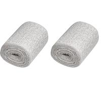 Glorex 6 9502 45 - Venda de esparadrapo Keratex 8 cm x 3 m Tejido para modelar Agradable a la Piel para Manualidades y modelismo para máscaras e Impresiones de la barriguita del bebé (Paquete de 2)