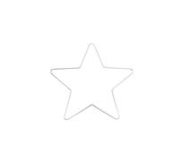 Glorex Estrella metálica 6 1294 412 – 20 cm – blanco