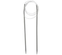 Glorex Aguja Circular de 3,0 mm, 80 cm de Largo, Ideal para Trabajos de Punto Redondo o Superficial, Tejido, Multicolor