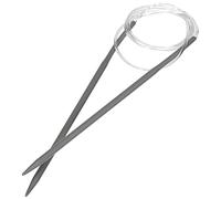 Glorex Aguja Circular de 3,5 mm, 80 cm de Largo, Ideal para Trabajos de Punto Redondo o Superficial, Multicolor