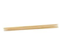 Glorex Agujas de Tejer de bambú, 2,5 mm, 20 cm, Natural, 2,5mm
