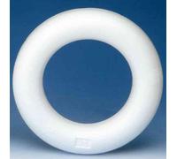 Glorex Anillo de poliestireno sitroporo, Blanco, 15 x 3,5 x 15 cm