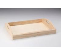 Glorex Bandeja de madera natural, 36 x 28 x 7 cm