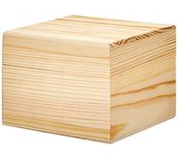 Glorex Caja de madera, madera, natural, 10,5 x 10,5 x 8 cm, 6 1682 603
