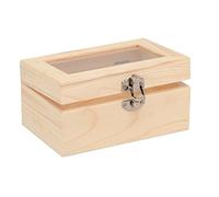 GLOREX Caja de madera, Otro, Natural, 15 x 10 x 7,5 cm