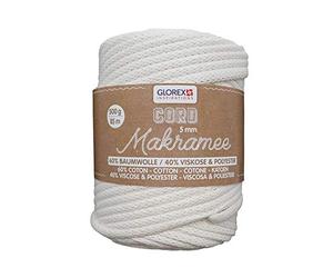 Glorex Cord Macramé, Woven Cream, 85 m