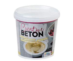 Glorex Creative-Beton 5kg 6 2606 603-Hormigón práctico Cubo de 5 kg Masa de hormigón Universal endurecible al Aire Resistente a la Intemperie y a Las heladas para moldes de fundición, Concrete