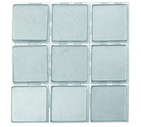 GLOREX de Polipropileno Mosaic, plástico, Gris Claro, 15 x 8.6 x 0.4 cm