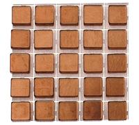 GLOREX de Polipropileno Mosaic, plástico, marrón Claro, 15 x 5.6 x 0.3 cm
