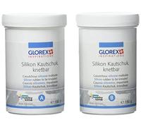 GLOREX de Silicona Masilla (300 g, De 2 componentes 2 x 150 g, Varios Elementos, Multicolor, 10 x 12 x 7 cm