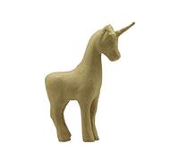 Glorex Décopatch SA168O - Un support en papier brun mâché 16x6x21 cm, Licorne