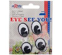 Glorex Eye See You Eyes 1" 2 Pares de Parches termoadhesivos, 11 x 9 x 0,2 cm