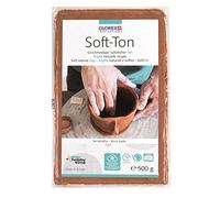 Glorex GmbH GLOREX 68075137 Soft de Sonido 500 g, Terracota, 17,5 x 11,5 x 1 cm