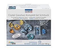 GLOREX- Kit Cristal Resina Joyas Bisutería 520-Juego Completo moldeo Hacer Individuales Formas una Idea de Regalo Creativa, Multicolor, 150 g (6 2101 520)