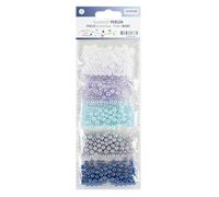 GLOREX Kit de Perlas, Azul, 6 mm