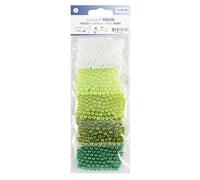 GLOREX Kit de Perlas, Verde, 6 mm