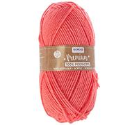 Glorex Lana de Alta Calidad Hecha de 100% acrílico, fácil de Trabajar, versátil, cálida, Suave, antiarañazos, 50 g, Aprox. 140 m, salmón