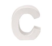 GLOREX Letra C FSC Mix Blanco 10 x 9 x 3,5 cm
