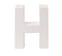 GLOREX Letra H FSC Mix Blanco 10 x 8 x 3,5 cm