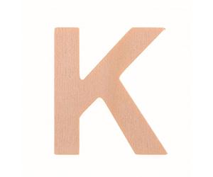GLOREX Letra K 6 cm, Madera, Natural, 12 x 8.5 x 0.5 cm