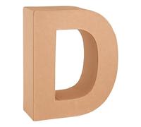 Glorex Letra D de cartón, Color Naturaleza, d (6 2029 104)
