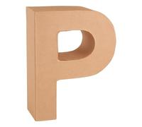 GLOREX Letra P de cartón, Naturaleza