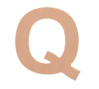 GLOREX Letra Q 6 cm, Madera, Natural, 12 x 8.5 x 0.5 cm