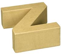 Glorex- Letra Z de cartón, Color Naturaleza, z (6 2029 126)