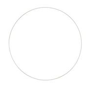 Glorex Metallring Anillo de Metal, Hierro, White us, 50 cm