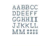 GLOREX P y D Letras de 13 mm a m, Auto-Adhesivos, plástico, Azul, 14,5 x 8.6 x 0.2 cm