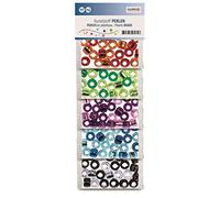 GLOREX Perlas, Multicolor Plata, 6x9mm