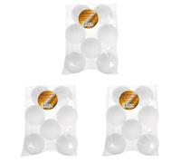 GLOREX poliestireno Blanco, diámetro Aprox. 10 cm, Paquete Grande de 7 Bolas para Manualidades y decoración versátiles (Paquete de 3)